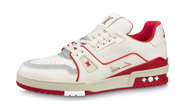 Louis Vuitton Signature Bianco Rosso originali su DripMilan | Sneaker Autentiche