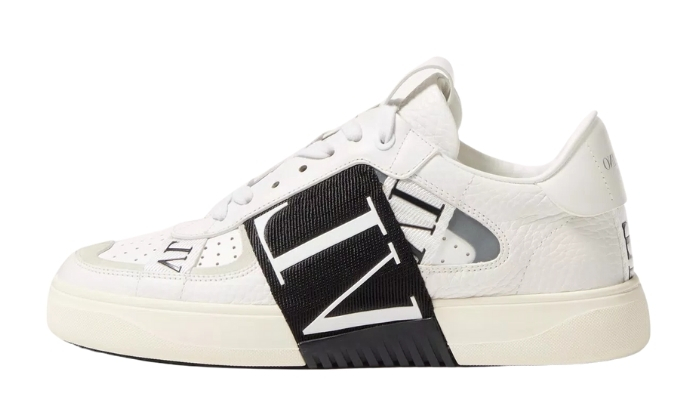 Valentino Sneaker in vitello fasciato BIANCO/NERO originali su DripMilan | Sneaker Autentiche