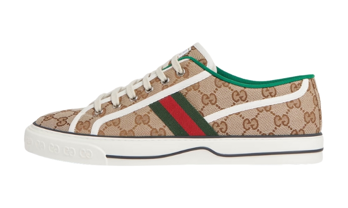 GUCCI Sneakers in tela jacquard con logo rifinito originali su DripMilan | Sneaker Autentiche