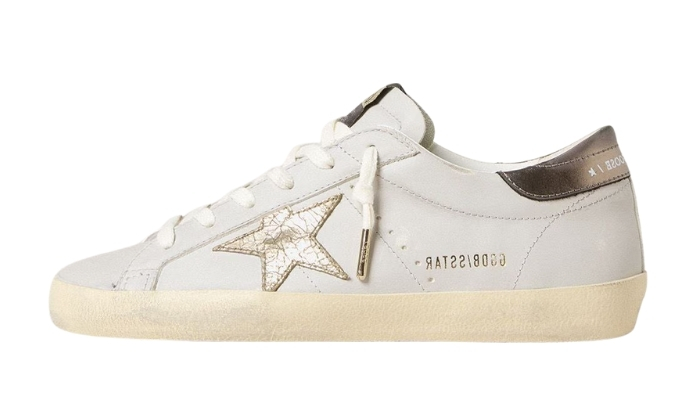Golden Goose Super-Star con stella in pelle crackle originali su DripMilan | Sneaker Autentiche