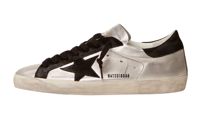 Golden Goose Super-Star in silver leather originali su DripMilan | Sneaker Autentiche