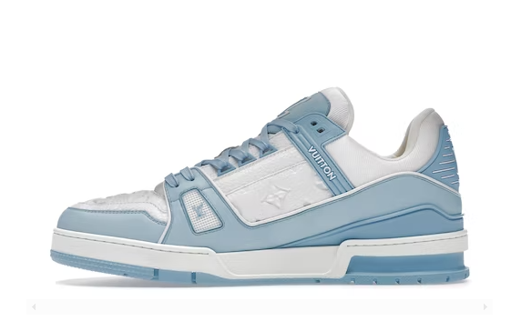 Louis Vuitton Trainer Low White Sky Blue originali su DripMilan | Sneaker Autentiche