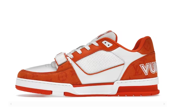 Louis Vuitton Trainer Monogram Denim Orange originali su DripMilan | Sneaker Autentiche