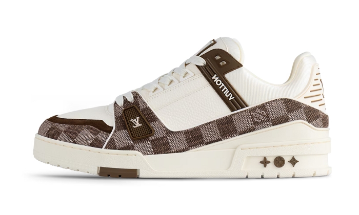Louis Vuitton Trainer White & Brown Damier originali su DripMilan | Sneaker Autentiche