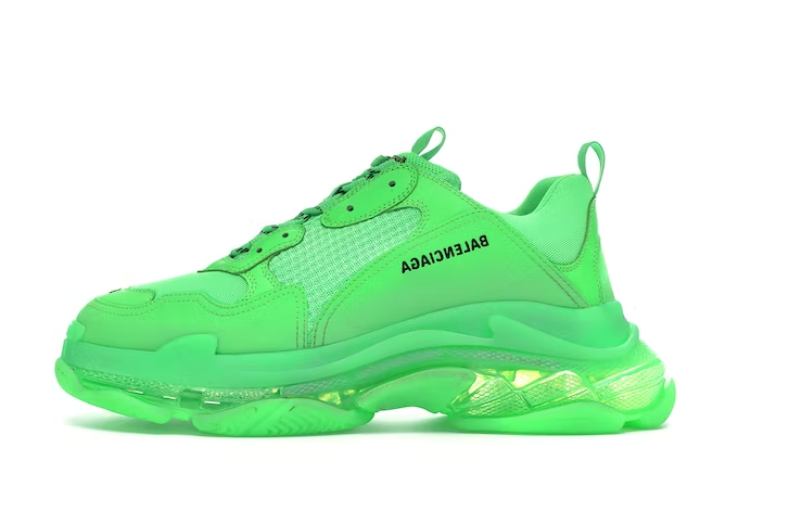 Balenciaga Triple S Neon Green Clear Sole originali su DripMilan | Sneaker Autentiche