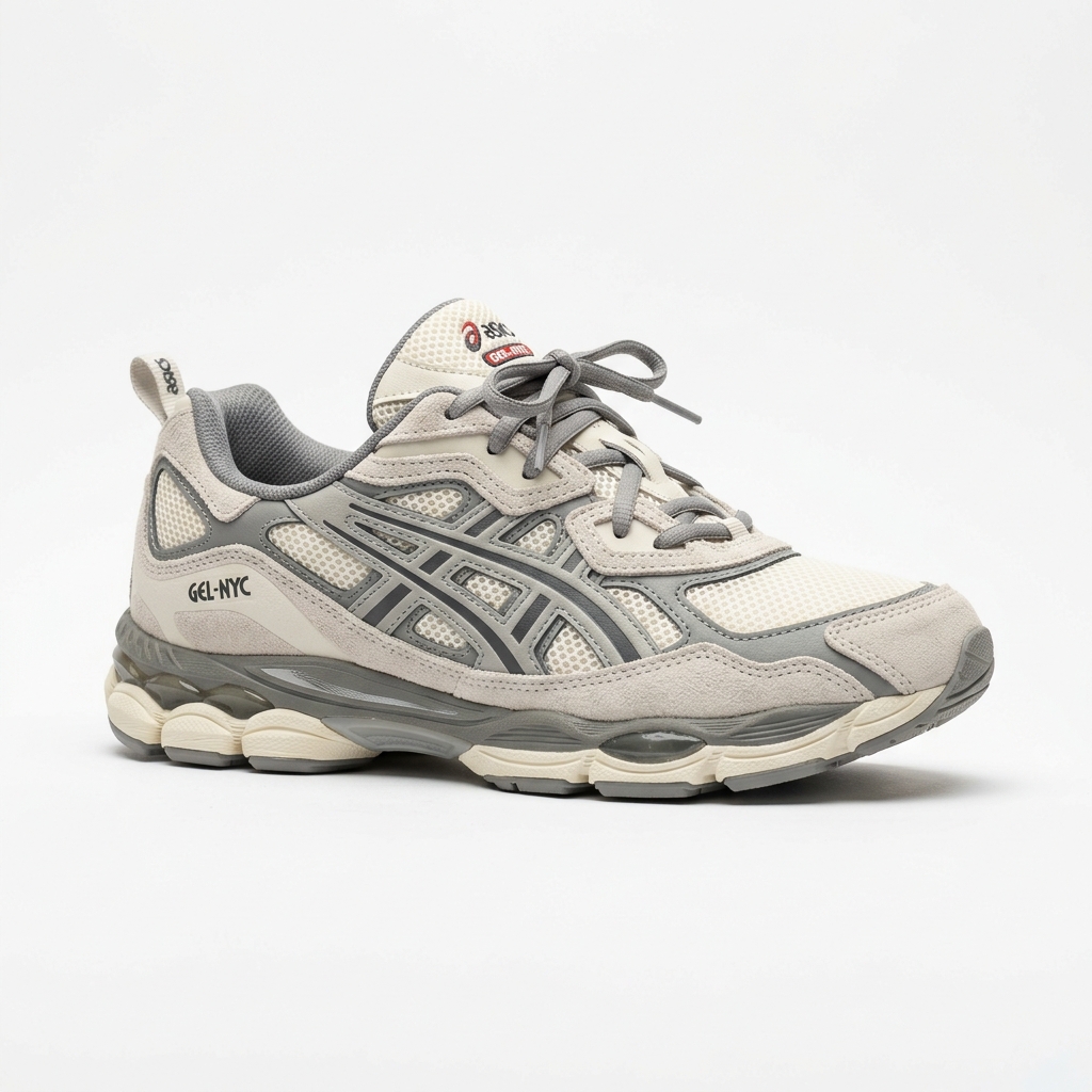 ASICS Asics GEL-NYC Cream Oyster Grey abbinata su DripMilan | Sneaker Originali